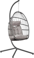Rattan Garden Egg Swing Chair with Stand