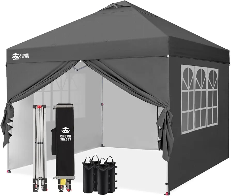 Pop Up Gazebo with 4 Sides, 3m x 3m Waterproof Tent