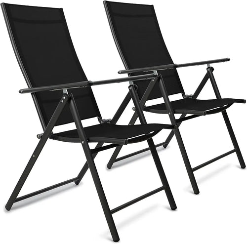 7-Position Folding Garden Recliner Set