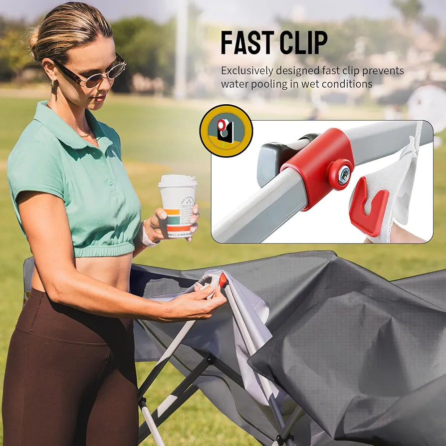 Pop Up Gazebo with 4 Sides, 3m x 3m Waterproof Tent