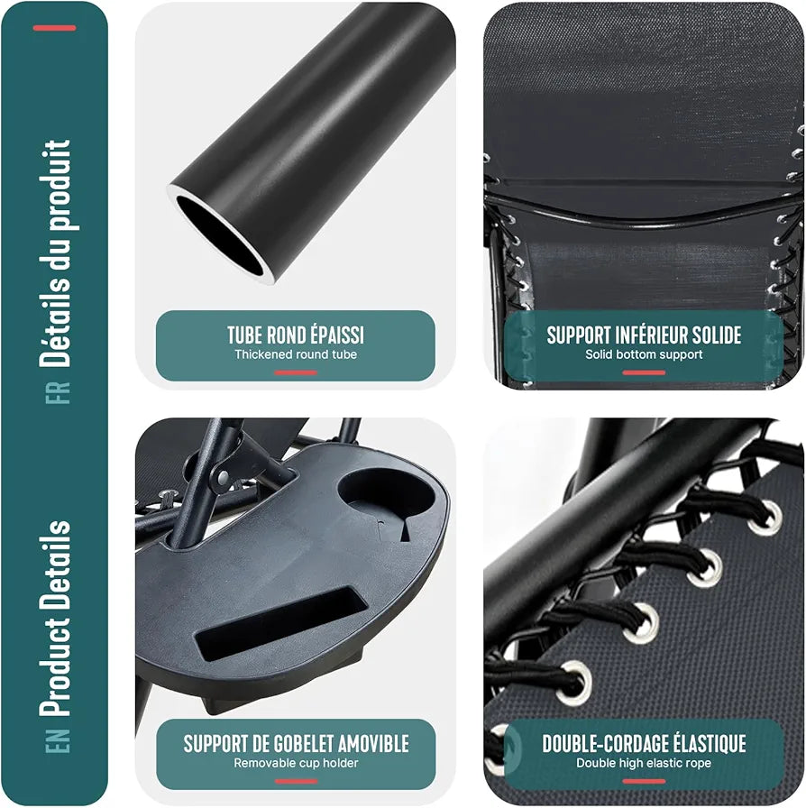 Zero Gravity Folding Recliner Set