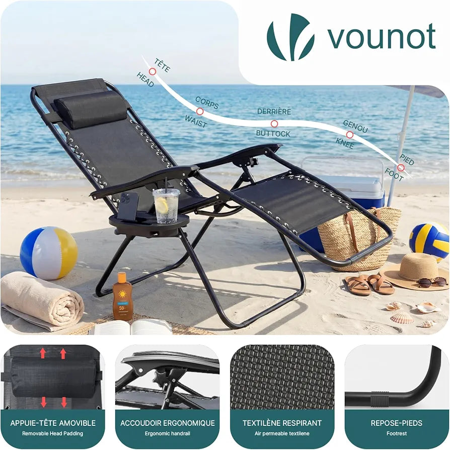 Zero Gravity Folding Recliner Set