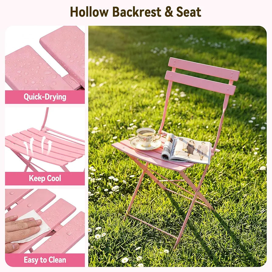 3-Piece Folding Bistro Set