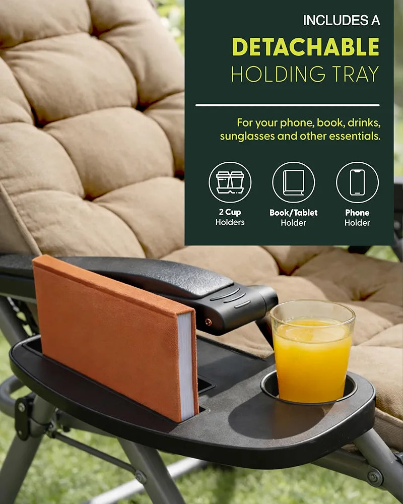 Square Tube Zero Gravity Reclining Garden Chair