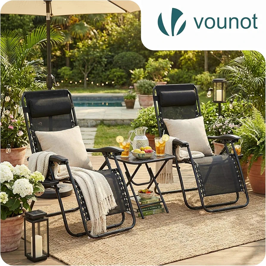 Zero Gravity Folding Recliner Set