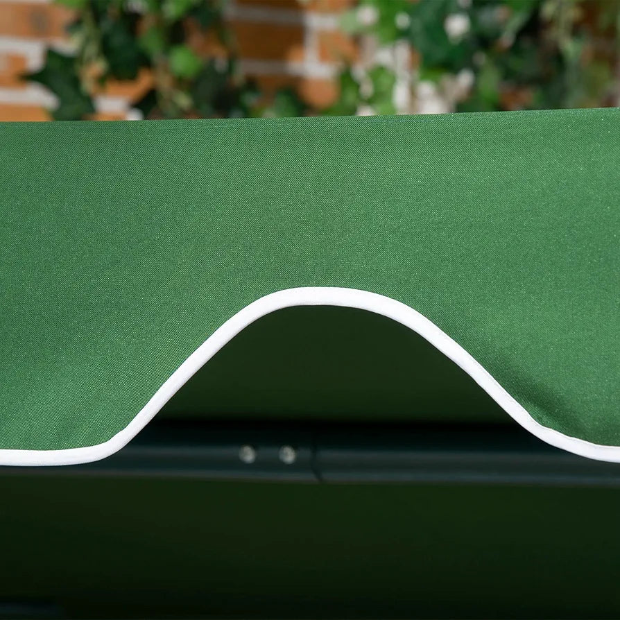 3-Seater Garden Swing Chair with Adjustable Canopy