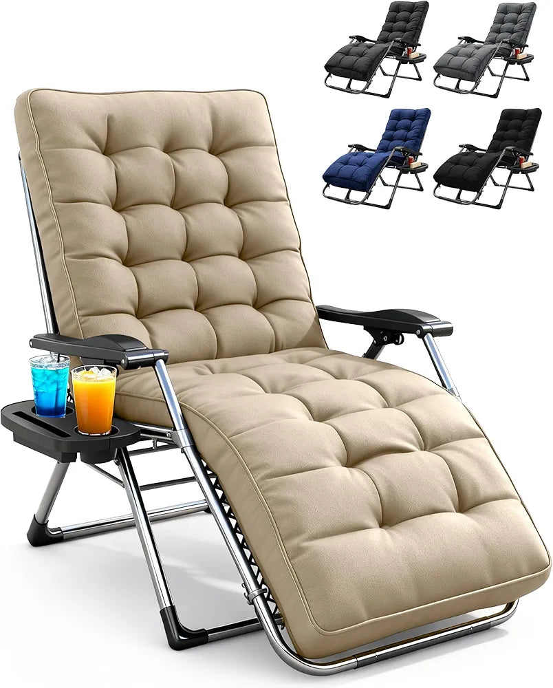 Square Tube Zero Gravity Reclining Garden Chair